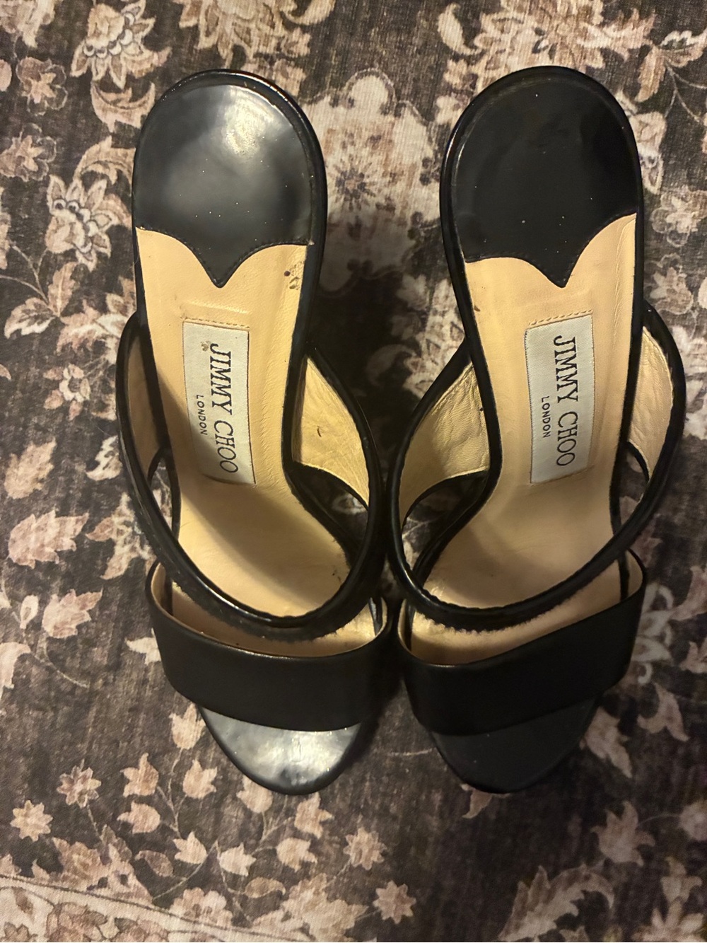 Jimmy Choo Black Wedges